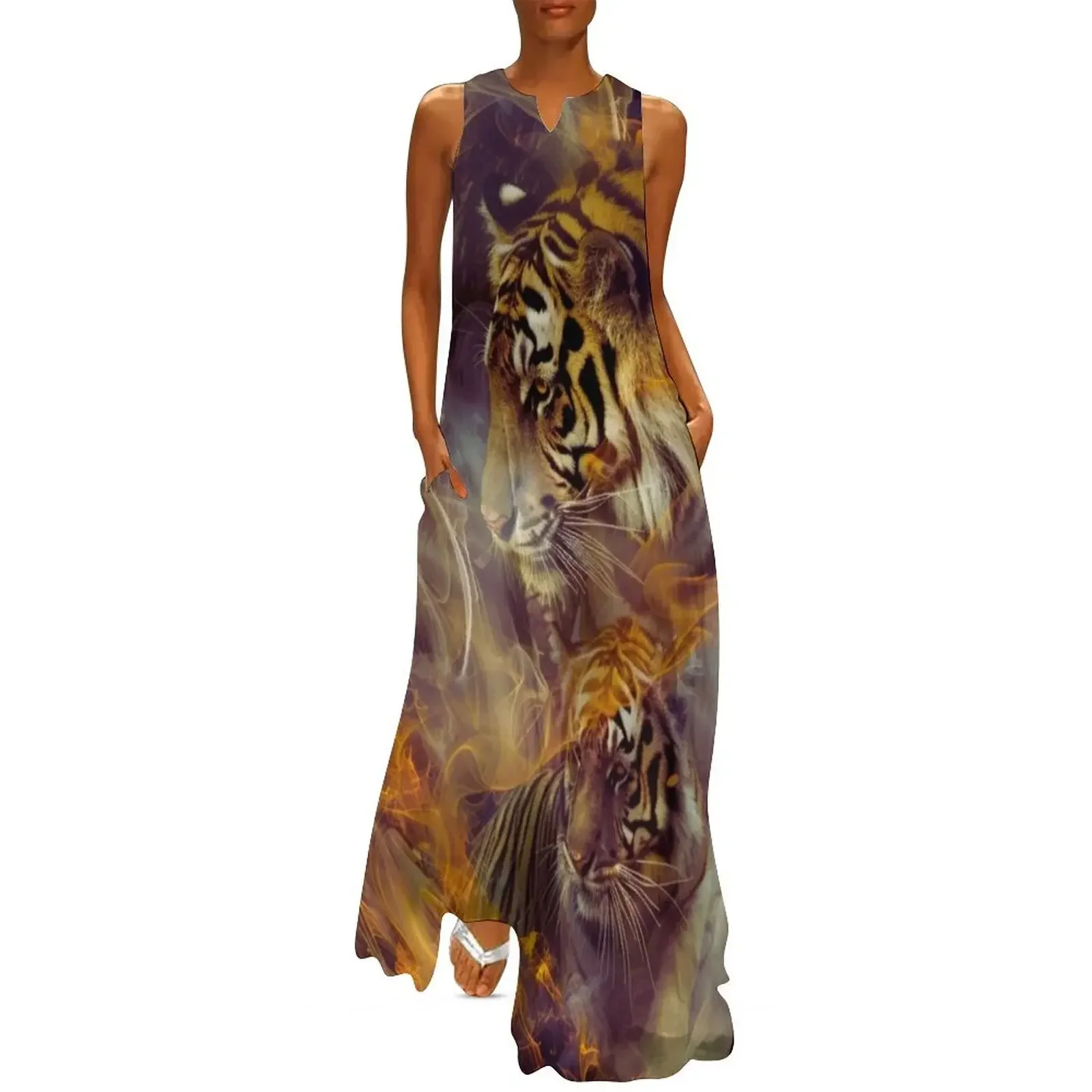 

Two Tigers Long Dress sexy dress for women Long dress woman women evening dresses summer woman 2025