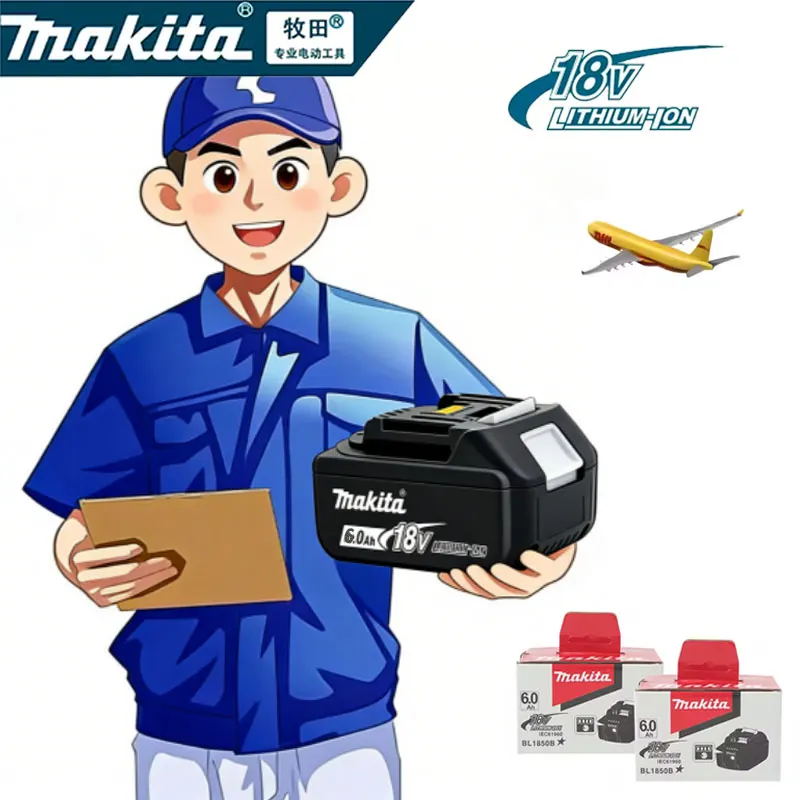

100% original Makita 18V battery 6AH LXT 400BL 1830B BL 1850B BL 1840BL 1860BL 1815 Replace the lithium battery