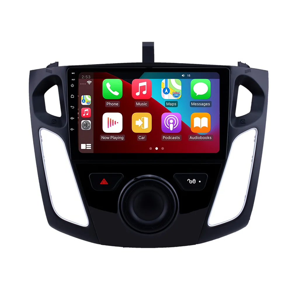 BINGFAN 9 inch Quad Core Carplay 2+32GB Android car Video MP5 player for Ford focus 2011-2015 car multimedia system WIFI radio