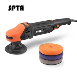 SPTA CP502 1100W Car Rotary Polisher, 5-Meter Long Power Supply Cord, Constant Speed Control,Smooth Operation