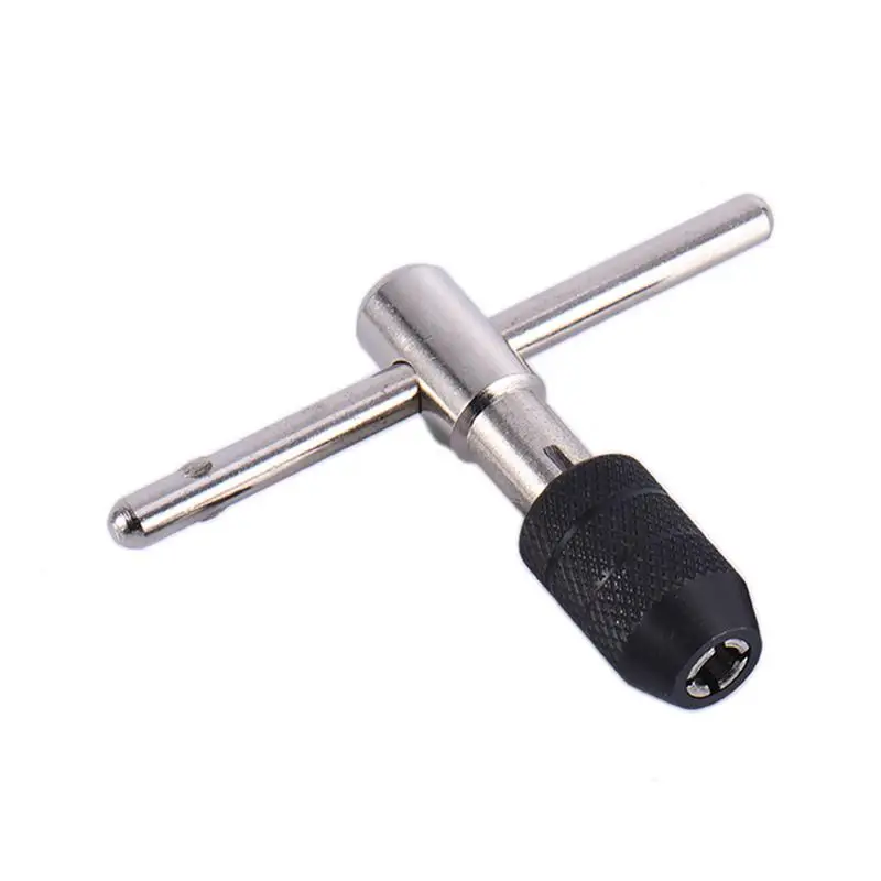 Reversible Single Tap Wrench T-handle Single Tap Wrench M3 M8 Tap Holder Hand Tool For Repair Furniture Bicycle Threading Tool