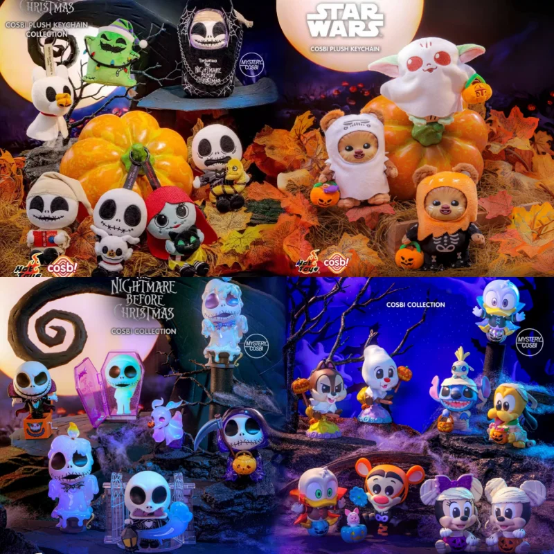 New Arrivals Original Hot Toys Halloween Series Cosbi Collection Blind Box Halloween Gift Toy All Saints' Day Decorations Doll
