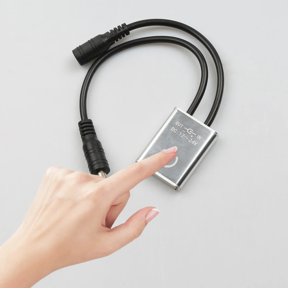 

Сенсорный переключатель управления постоянным током 12 В/24 В, подходит для алюминиевых лент и светодиодных сенсорных сенсорных диммеров