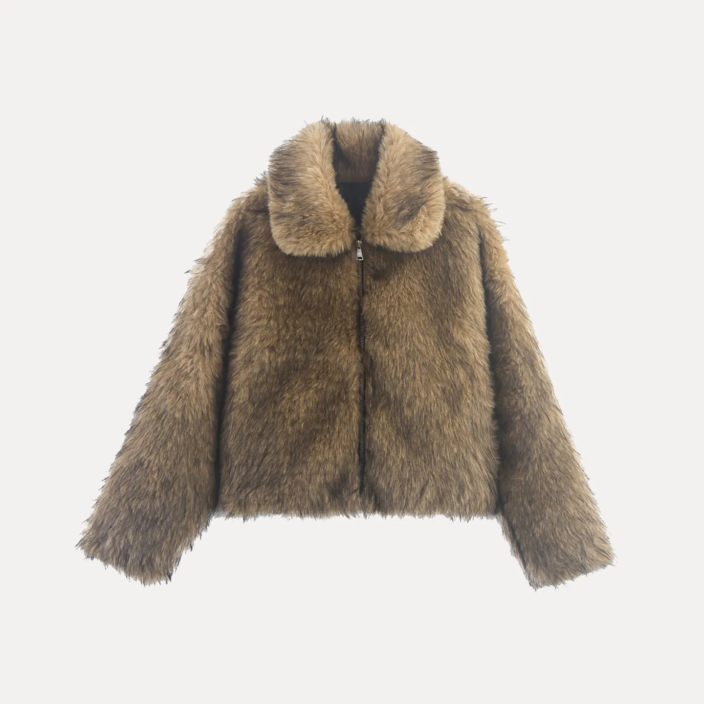 

Женское джато из меха и кожи Ele Personali, встроенный дизайн, подходит для молодых девушек, осенняя мода