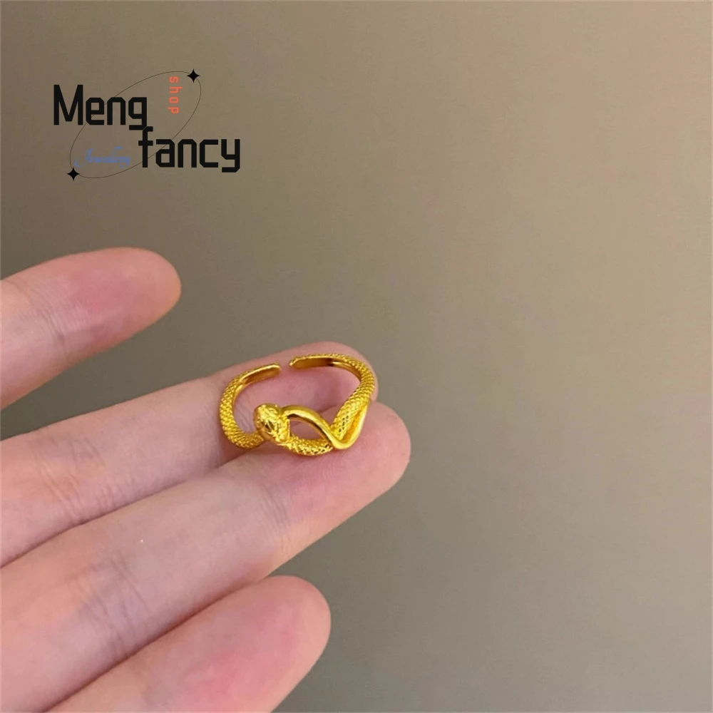 

Golden Snake Ring With Niche Design Exudes A Sense Of Light Luxury And High-End Charm Year Of The Snake Fashion Jewelry Elegant