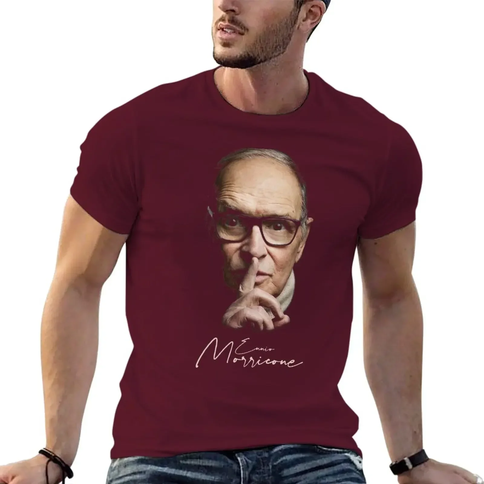 Vintage clothes mens big and tall t shirts ENNIO MORRICONE T-Shirt customized harajuku oversized graphic men clothing FUNNY NEW