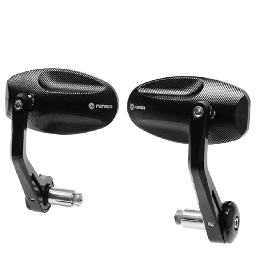 

CNC Aluminum Alloy Cafe Racer Black Motorcycle Bar End Mirrors Side 22mm 7/8 inch Handlebar Mirror Universal Rear View for M8/M