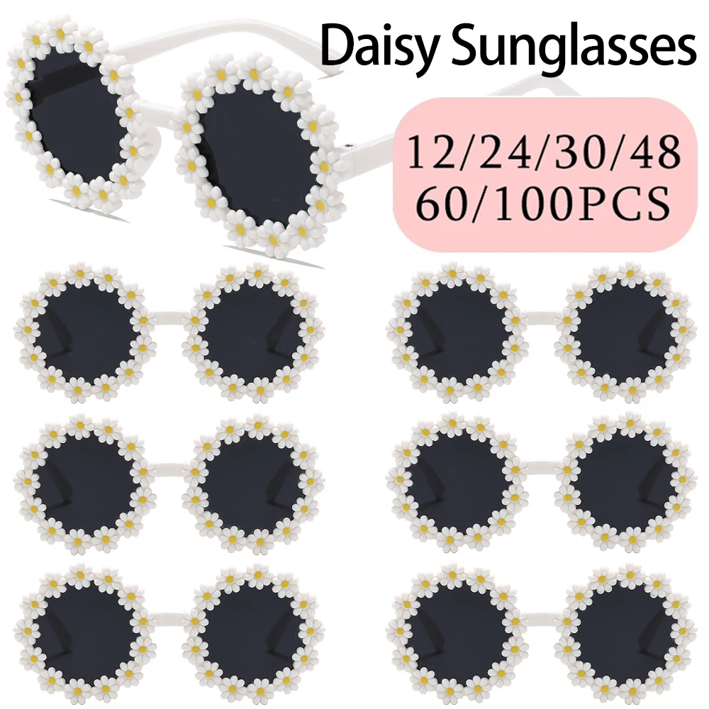 

Cute daisy sunglasses kids Summer beach accessories daisy Glasses hippie party decoratio