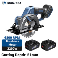 Handheld Brushless Circular Saw 150mm Multifunctional Cutting Tool Cordless Electric Saw Battery Digital Display for Makita 21V
