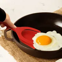 2 in 1 Non Stick Pancake Spatula Kitchen Toast Pancake Egg Clamp Grip Frying Steak Pancake Tongs Toast Omelet Clip Cooking Tools