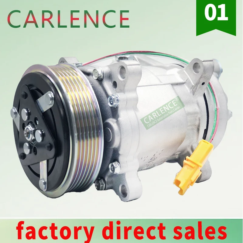 SD6V12 1437 1460 699358 Auto Air AC Compressor For Peugeot 206 307 406 607 806 6453KW 6453LA 9639078280 9659230880 9682930280