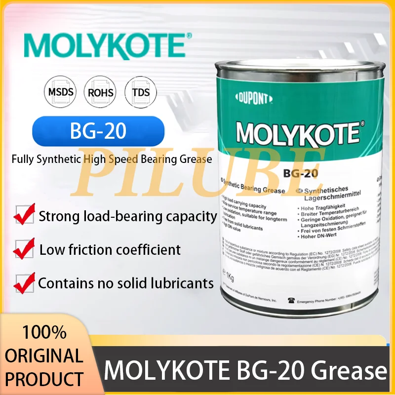 

MOLYKOTE BG-20 Grease Fully Synthetic High Speed Bearing Lubricating High Speed Bearing-Grease BG 20 BG20 Original Product