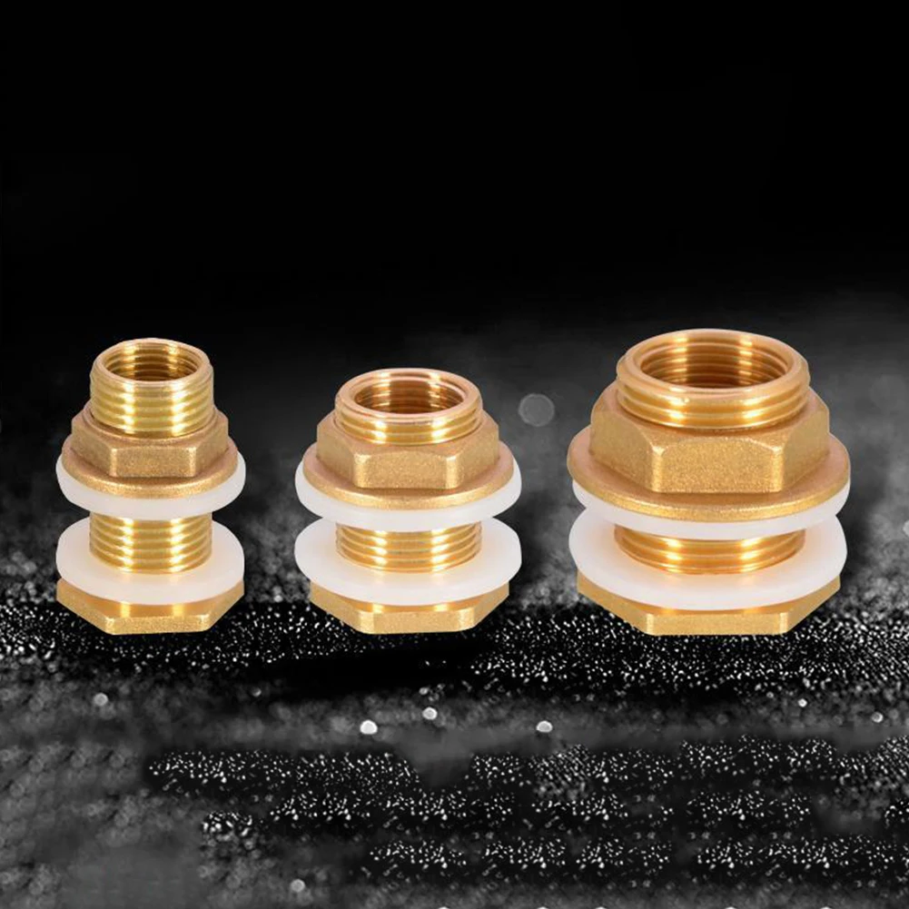 

Brass Hex Reducing Adapters for Tank Feedthrough For Water Tanks Efficient Plumbing Connection Brass Construction
