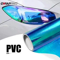 Car Headlight Tint Fog Light Taillight Chameleon Headlight Tint Film Black Tint Vinyl Film Waterproof Film for Car Accessories