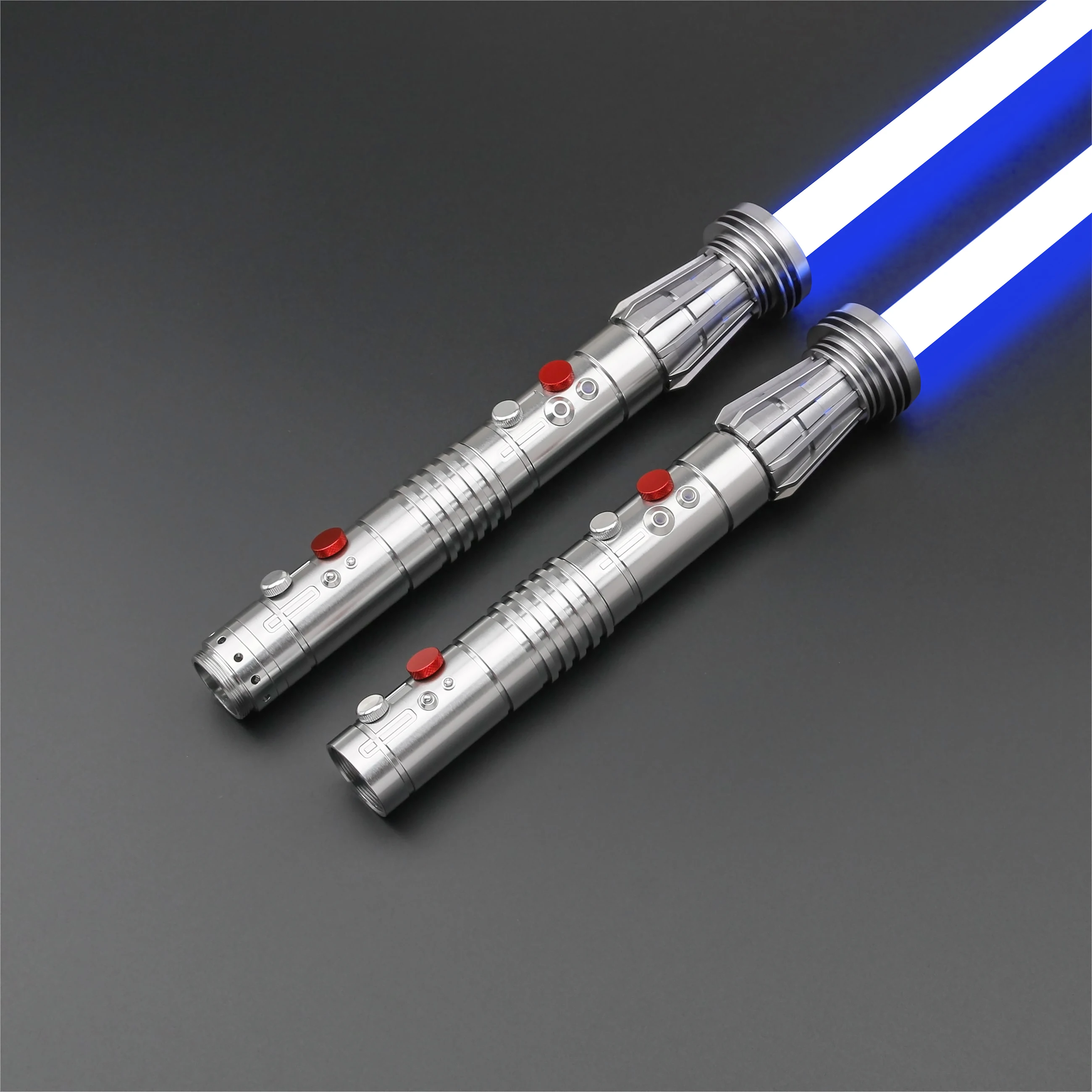 TXQSABER Maul Lightsaber Heavy Dueling Sword Metal Hilt RGB Smooth Swing Blaster Sound Effect Cosplay Luminous Toy for Adult Kid