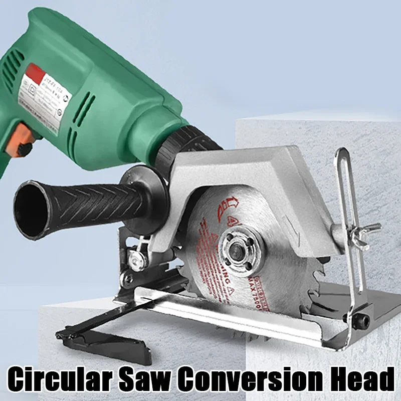 

High Quality Circular Saw Conversion Adapter Adjustable Angle Bevel Cut Electric Drill Converter Into Circular Saw Power Tools