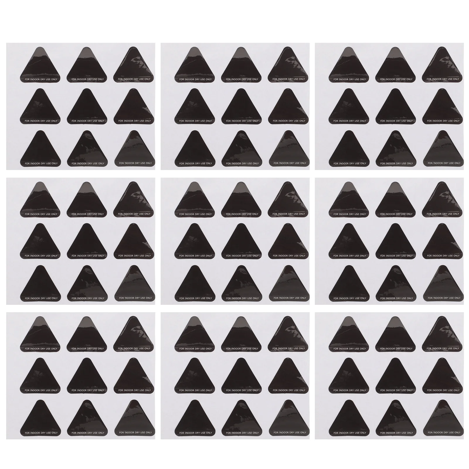 10 قطعة ملصق تغيير اللون الحساس لدرجة الحرارة العالية أسود إلى أحمر ملصق تحذير للأسطح الساخنة شارات السلامة السلامة المرورية #3