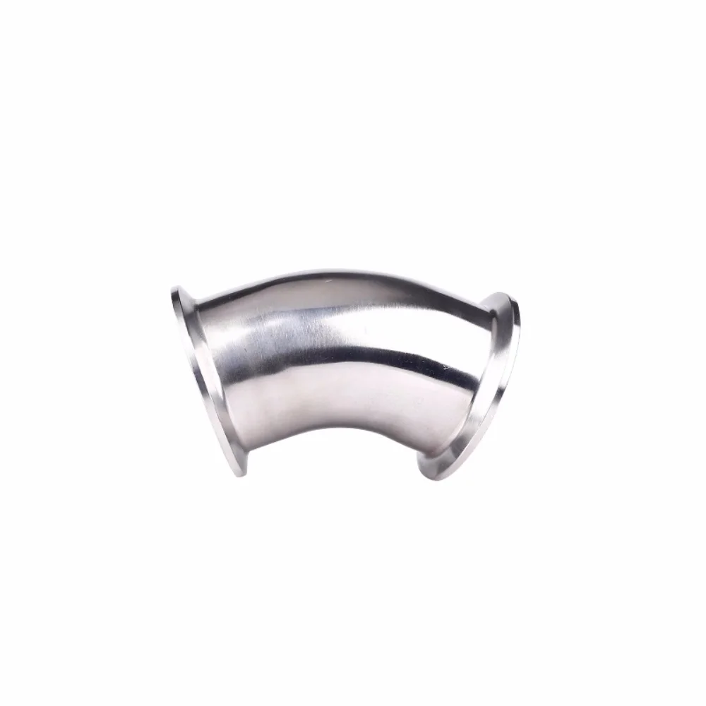 

Tri-Clamp Φ57Φ63mm OD 77.5mm 45°Elbow Sanitary 304 Stainless Steel 45°Quick-Connect Elbow