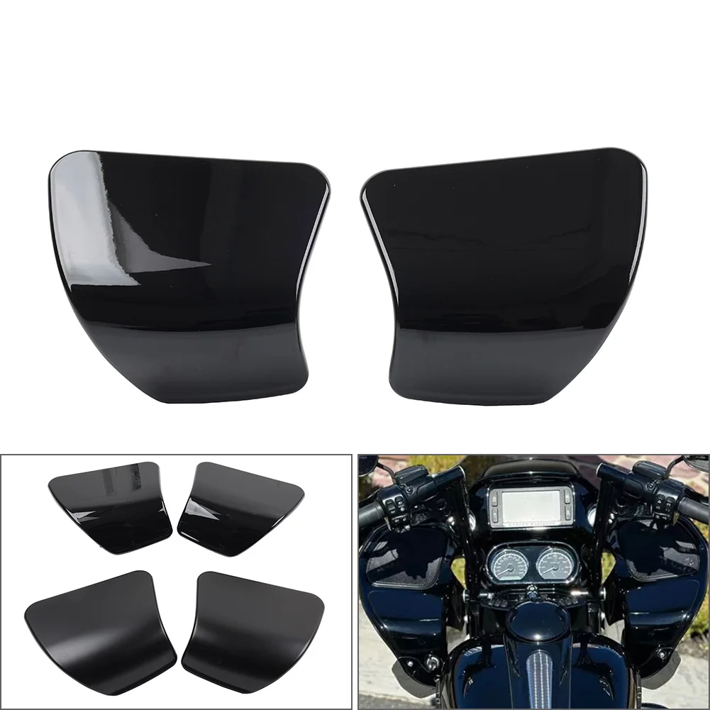 2 Pcs Motorcycle Black Inner Fairing Glove Box Door Cover For Harley Road Glide 2015-2023