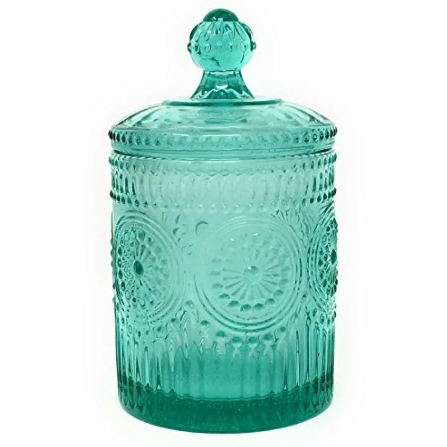 

Adeline Teal Mini Storage Jar 3.5 x 6.25 for Kitchen Organizing Compact Design with Airtight Seal Perfect for Storing Spices Te