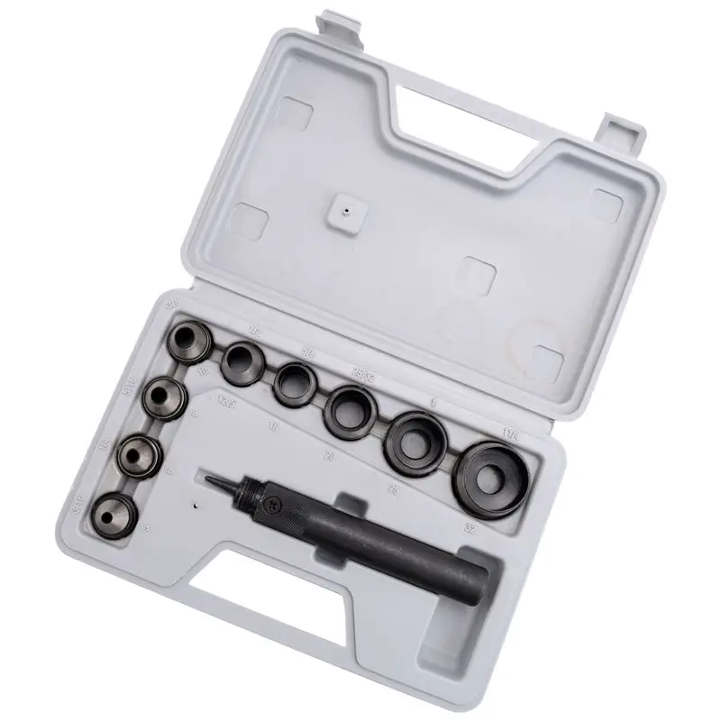 

2025 Trend 10Pcs Heavy Duty Hollow Punch Kit Set Gasket Leather Rubber Punching Diy Leathercraft Perforating Tools Herramientas
