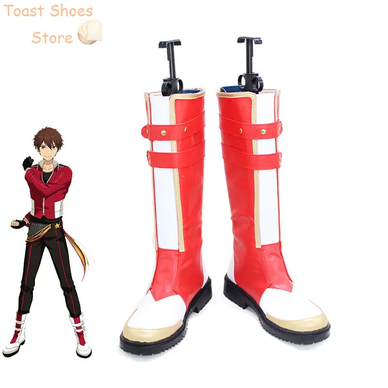 Game Ensemble Stars Morisawa Chiaki Cosplay Shoes PU Leather Shoes Halloween Carnival Boots Cosplay Prop Costume Prop