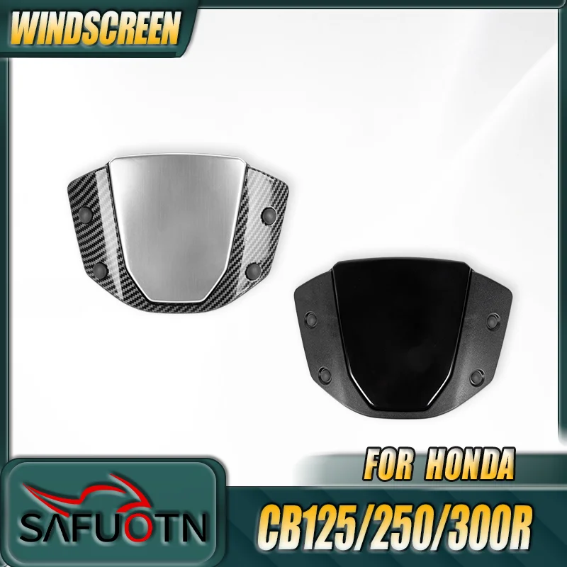

Motorcycle Windshield WindScreen Wind Deflector For Honda CB125R CB250R CB300R 2018 2019 2020