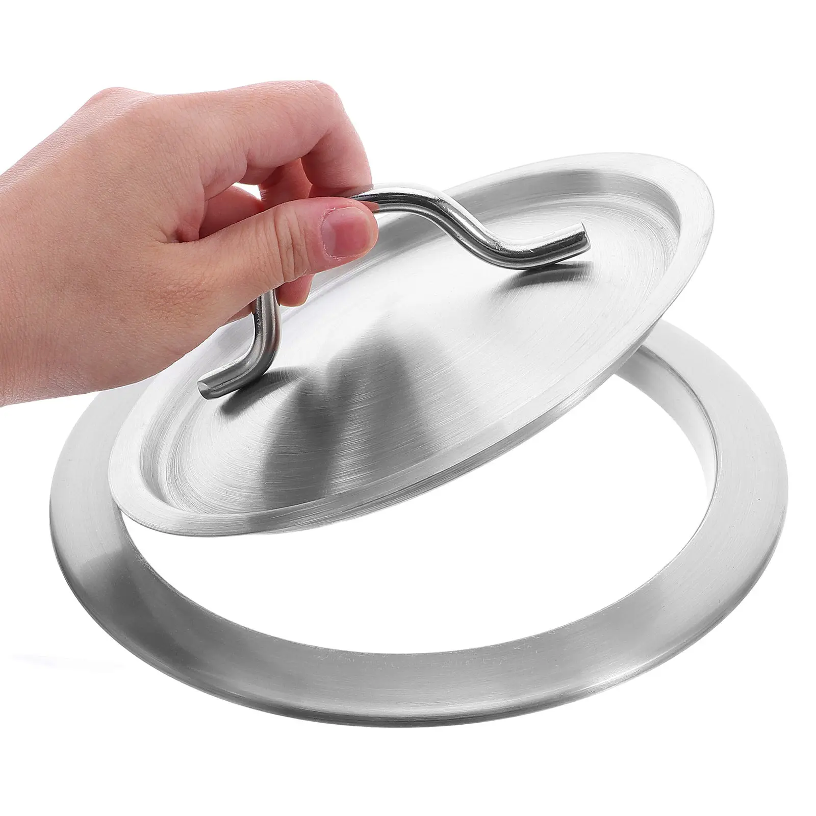 

Встраиваемая крышка для мусорного ведра из нержавеющей стали со скрытой ручкой для кухонной раковины