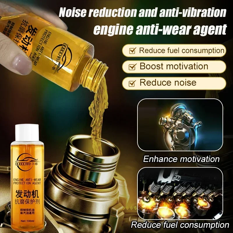 1 قطعة مكيف محرك السيارة مكافحة ارتداء وكيل واقية الحد من الضوضاء زيت المحرك المضافة محرك دراجة نارية صيانة وكيل إصلاح #2