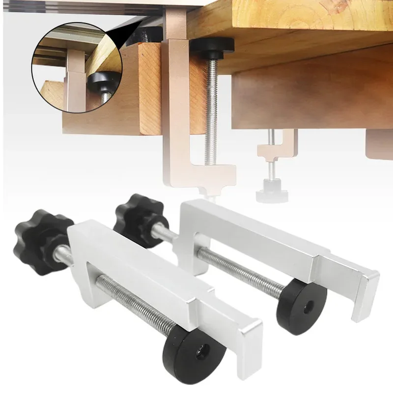 

G-Clip for Trimming Machine Milling Groove Engraving Guide Rail Fixing Clip Bracket Aluminum Alloy Clip DIY Woodworking Tools