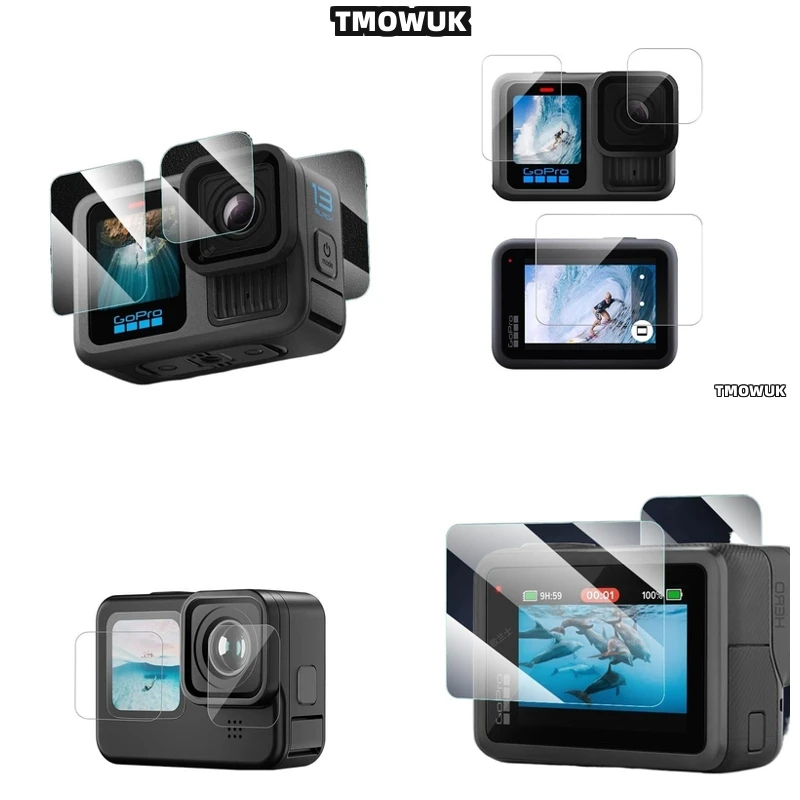 

For GoPro Hero 13 Privacy First Screen Protector - Anti Glare Tempered Glass 9H Scratch Resistant Full Cover