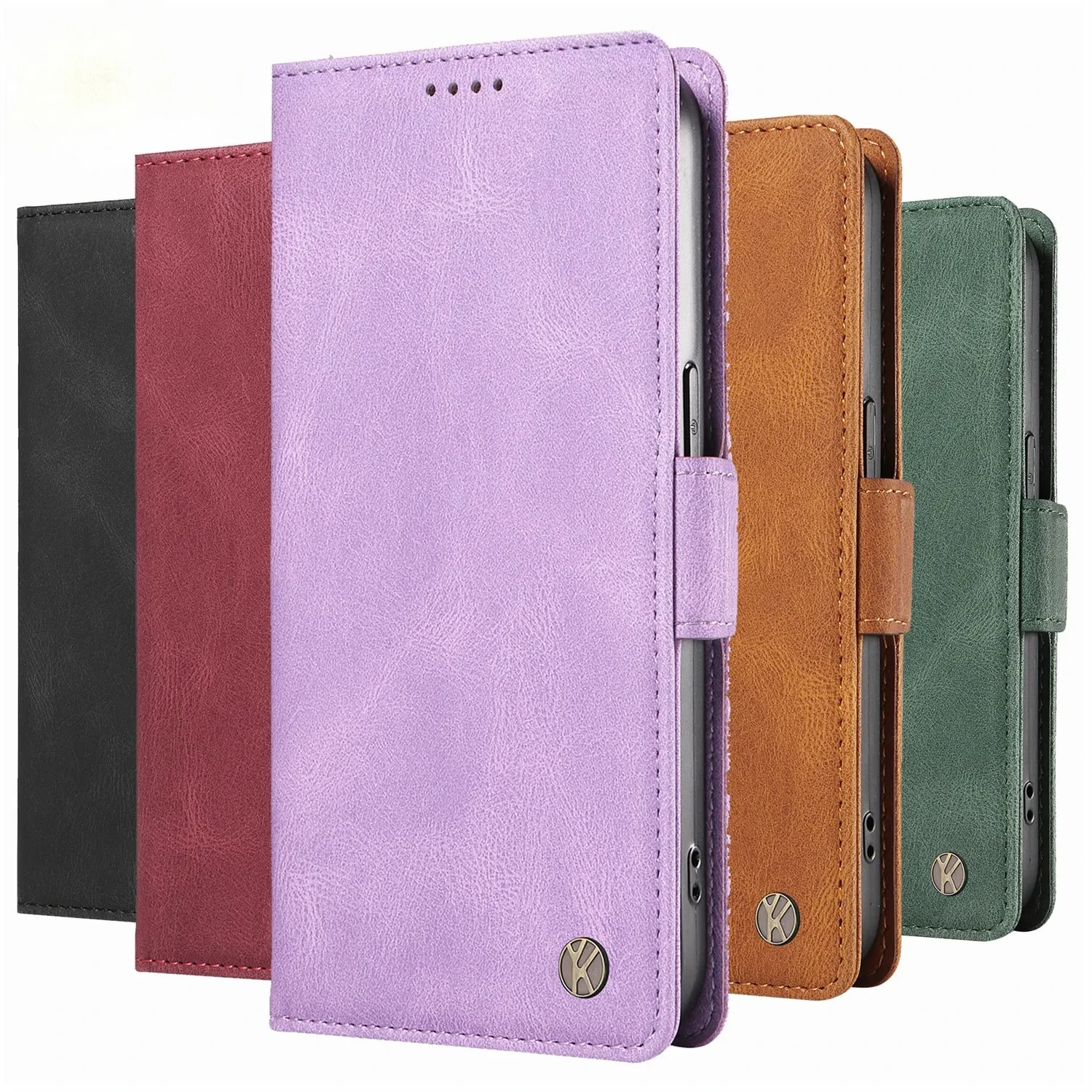 

Чехол-кошелек для iPhone 16 Pro 14 15 Plus 12 13 Mini 11 Pro Max X XS XR 6 6S 7 8 Plus Магнитный кожаный откидной чехол-подставка для телефона