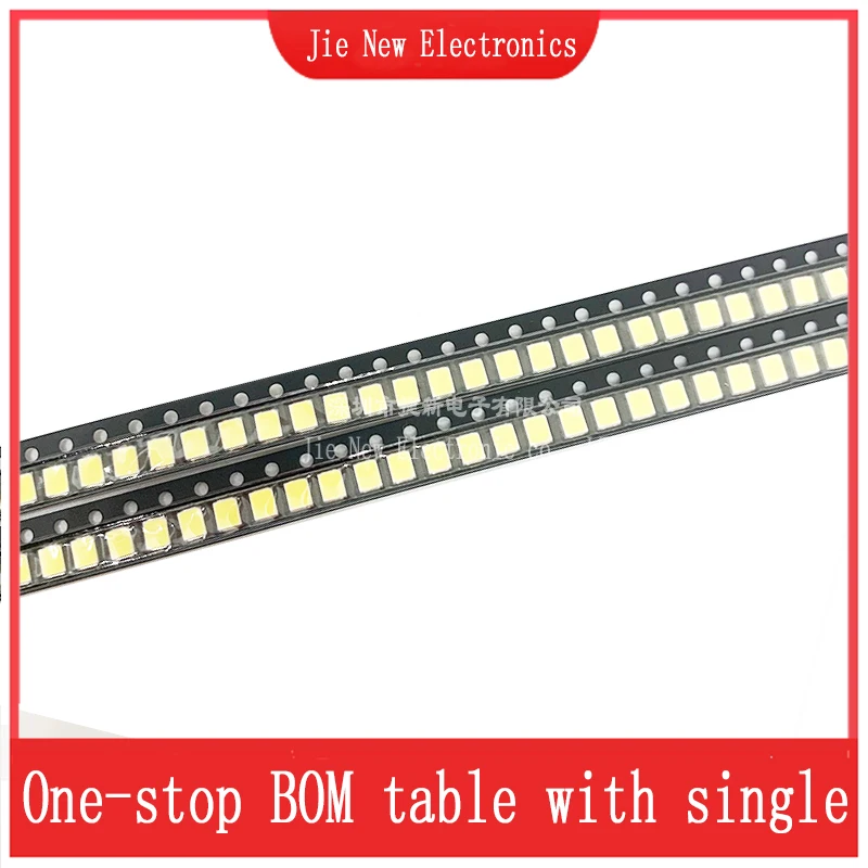 100pcs High Brightness SMD LED 2835 1W 0.5W 0.2W White 3V 6V 9V 18V 36V 150MA/100MA/30MA/60MA/80MA 6000-6500K  High Bright NEW