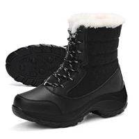 Snow Boots Women Platform Boots Non-slip Women Winter Shoes Fur Warm Ankle Boots for Women Wedges Waterproof Thigh High Boots - Image 6