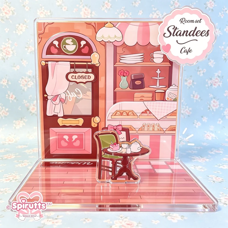 

Фигурка-подвеска ROOM STANDEE Cafe из синтетической сосны, набор из нескольких штук, оригинальная акриловая, ручной работы, милая мультяшная аниме-игрушка