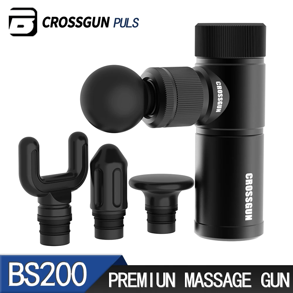 

CROSSGUN Mini Massage Gun Portable Deep Muscle For Neck Back Foot Leg Shoulder Head High Frequency Massager BS200