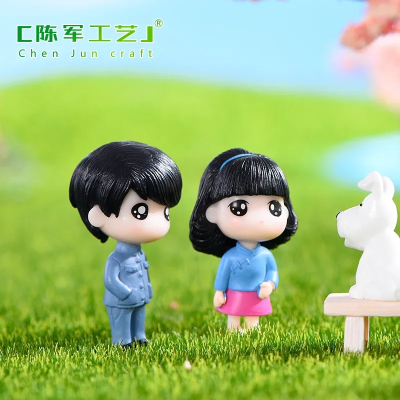 2 قطعة طبعة الحنين بالجملة الأدبية زوجين صغيرة الطازجة زخرفة الزفاف المشهد الصغير النمط الصيني زخرفة الإبداعية #2