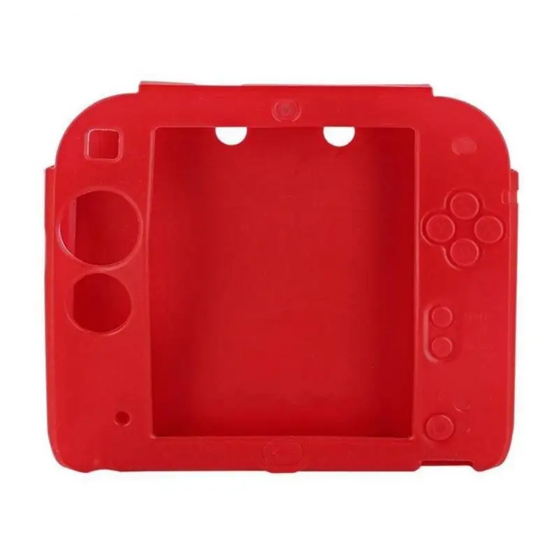 Soft Silicone Rubber Gel Skin Case Cover transparence and thin Skin Protective Case for 2DS