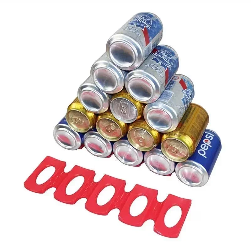 

1Pcs Beer Can Organizer Silicone for Refrigerator Space Saving Easy Clean Bottle Holder Kitchen Pantry Storage Mat