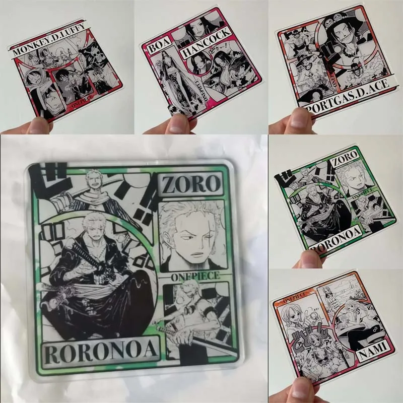 

ONE PIECE Luffy Anime Figures Cards Anime Peripheral Cartoon Acrylic Translucence Card Creative Souvenir Gifts Accessories New