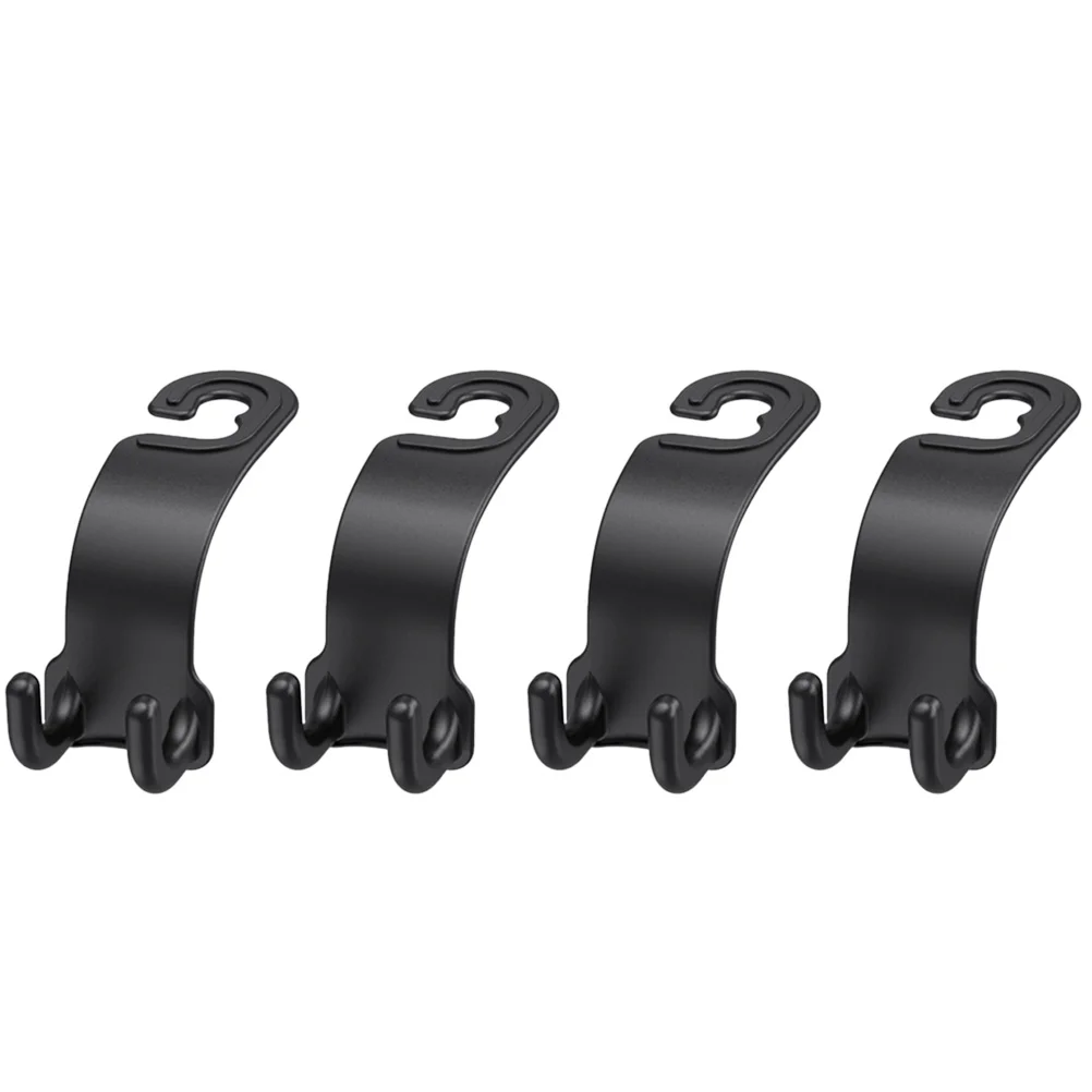 

4 Pcs Car Item Hook Backseat for Water Bottles Hanging Hooks Storage Handbag Organizer Headrest Abs Multifucntional