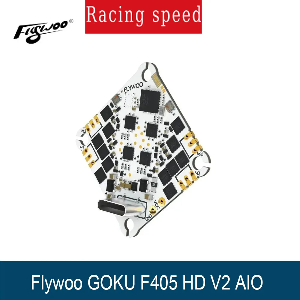 

Flywoo GOKU F405 HD 1-2S 12A ELRS AIO V2 Plug&Play O4/O4 PRO для дронов Micro FPV