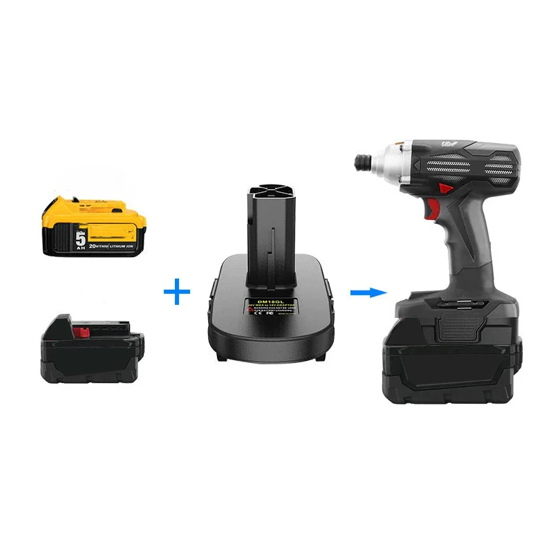 Battery Adapter For Dewalt For Milwaukee 18V-20V Lithium Battery Converted To For Craftsman 19.2V Lithium Nickel Battery