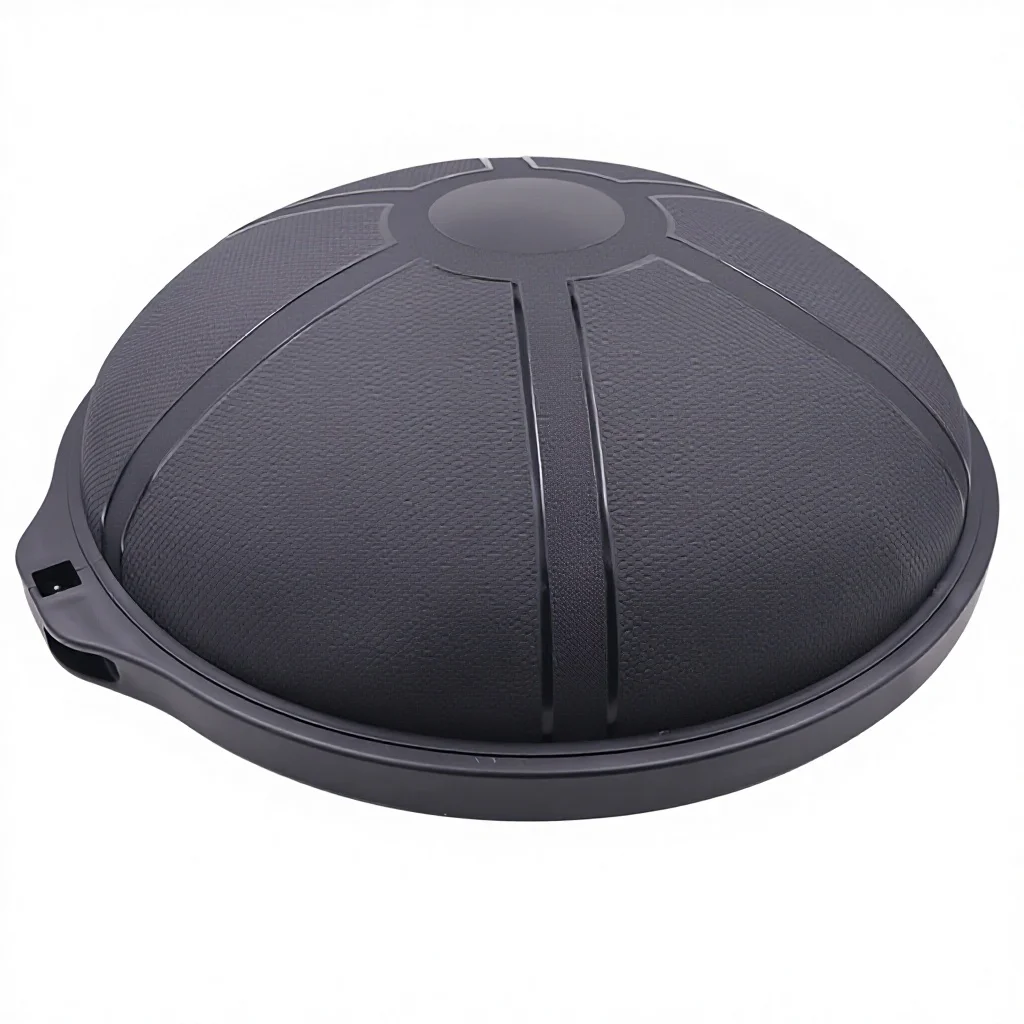 

64cm Diameter PVC Yoga Hemisphere Pilates Ball with Inflatable Design and Adjustable Rope for Fitness Exercise