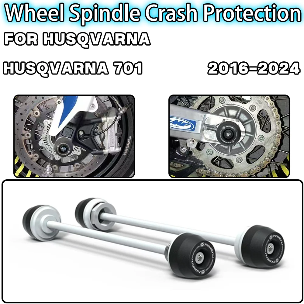 For HUSQVARNA 701 Supermoto 701 Enduro 2016 2017-2024 Motorcycle accessories Front Rear Wheel Spindle Crash landing Protector