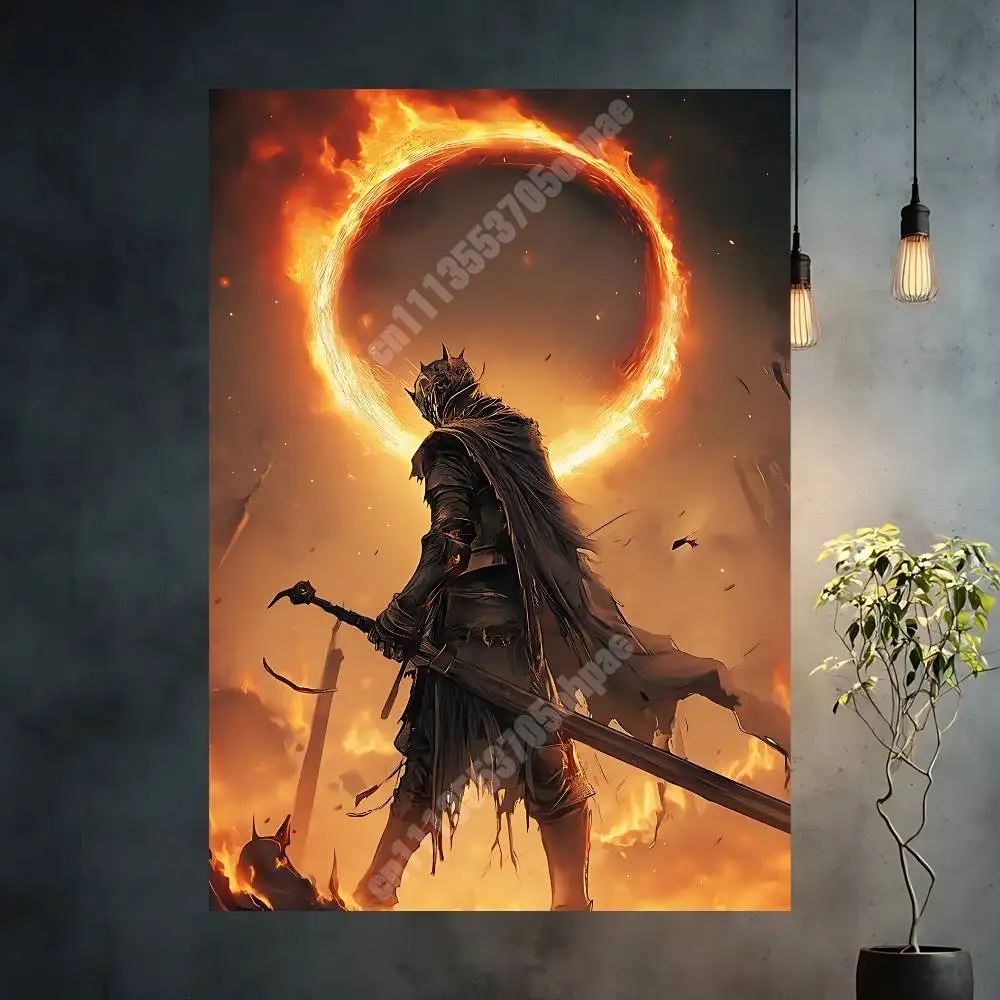 D-Dark S-Souls Game Aesthetic Poster Gallery Prints Home Wall Art HD Vibrant Collection