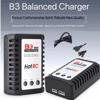 HOTRC High-Power B3 Model Aircraft Lithium Battery Balancer 2S/3S 7.4V/11.1V Fast 10W