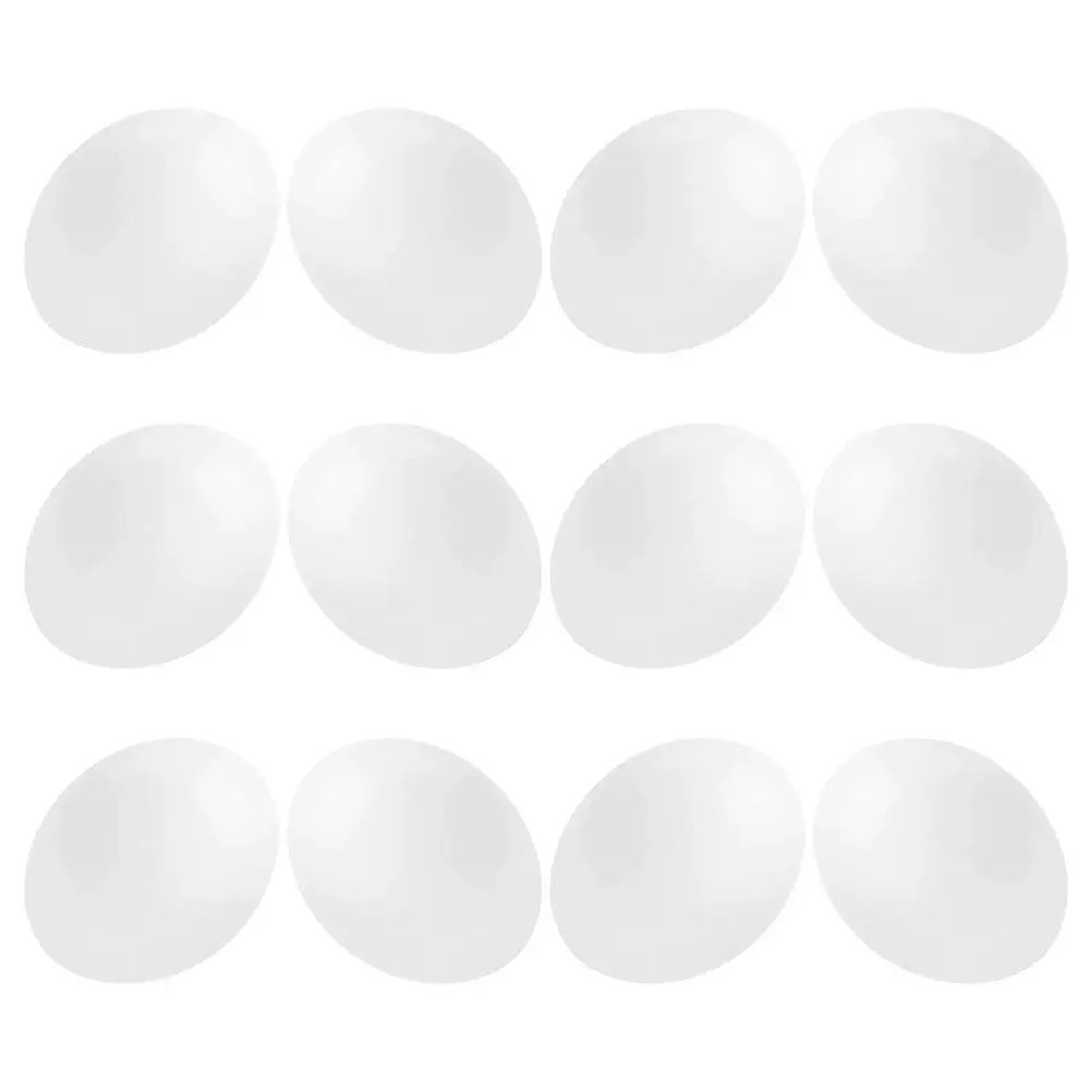 12Pcs Safe Realistic Pigeon Hatching Eggs Plastic Simulated Bird Eggs for Pet Birds Parrot Finch Lovebird Nesting Environment
