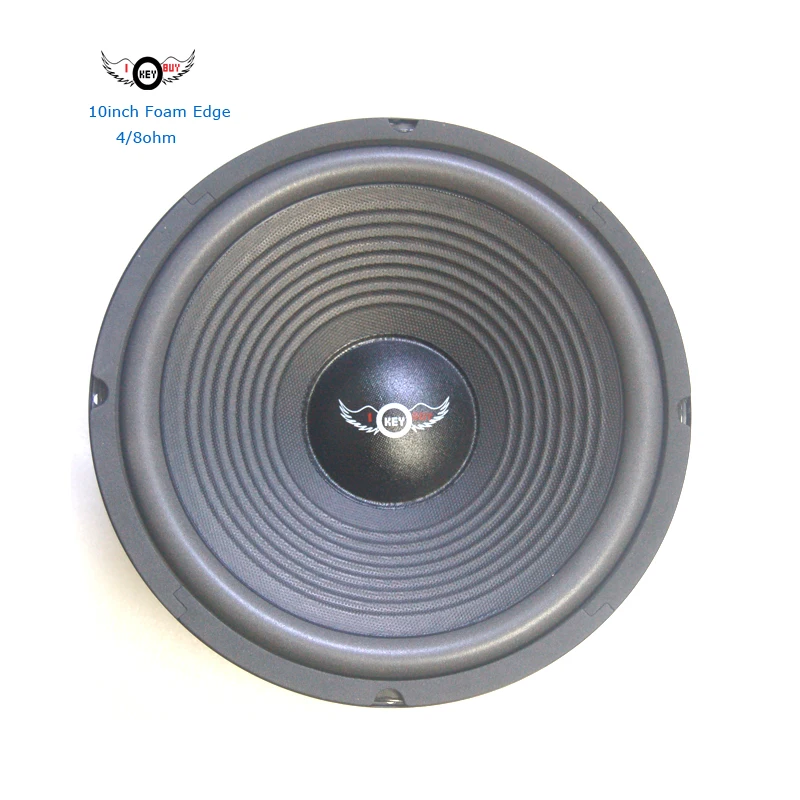 

1pc 10 Inch Quality Audio Subwoofer Woofer Trunk Foam Edge Paper Cone Speaker Bass автомобильный динамик сабвуфер