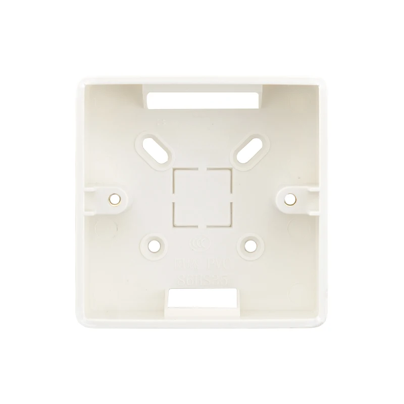 Atlectric External Mounting Box Junction Box Socket Switch Junction Box Surface Installation Box EU DE White 86mm * 86mm * 33mm